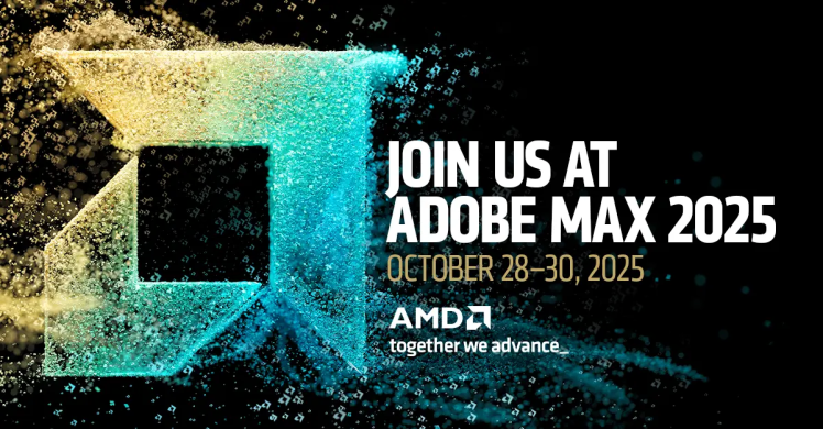 حضور AMD در Adobe MAX 2025؛ پشتیبان خلاقیت دیجیتال